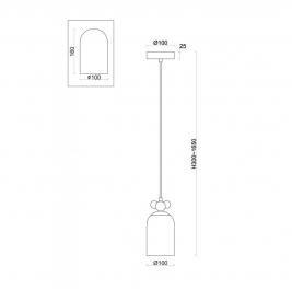 Подвесной светильник Freya Pitch FR5365PL-01CH