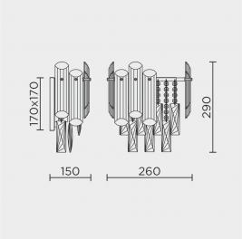 Бра Modelux  ML.7088.290 CR