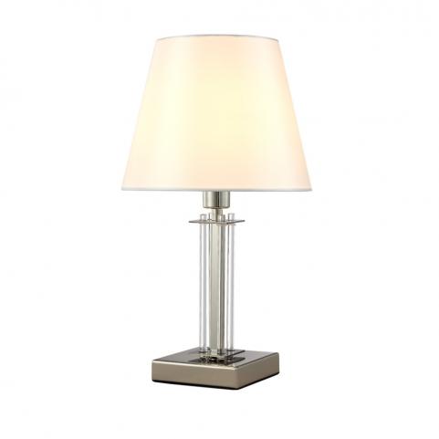 Настольный светильник Crystal Lux NICOLAS LG1 NICKEL/WHITE