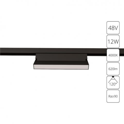 Магнитный трековый светильник Arte Lamp Linea 4000К A4669PL-1BK