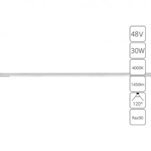 Магнитный трековый светильник Arte Lamp Optima 4000К A7265PL-1WH
