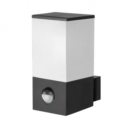 Настенный уличный светильник Arte Lamp Plate с датчиком движения A3711AL-1BK