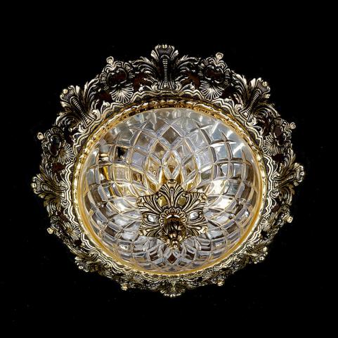 Потолочный светильник Art Glass CHARLIZE DIA 320 NICKEL ANTIQUE