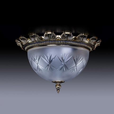 Потолочный светильник Art Glass LEA II. BRASS ANTIQUE