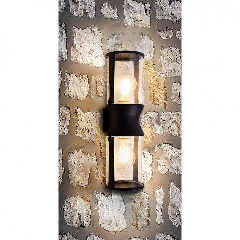 Настенный уличный светильник Arte Lamp Minchir  A8306AL-2BK