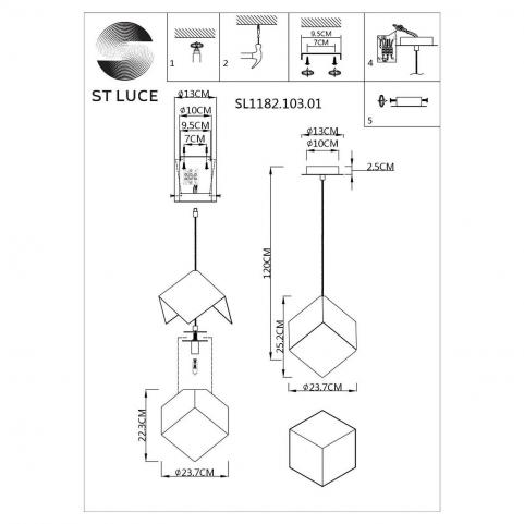 ST Luce Подвесной светильник ST-Luce Riello SL1182.103.01