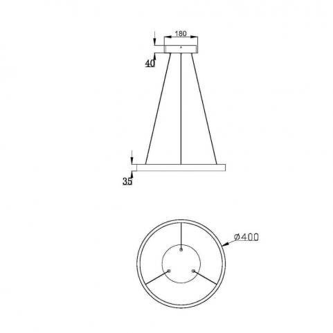 Подвесной светильник Maytoni Rim  MOD058PL-L22BK
