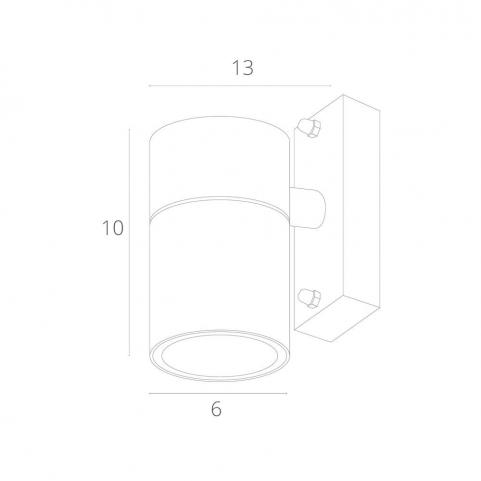 Настенный уличный светильник Arte Lamp Mistero  A3302AL-1WH