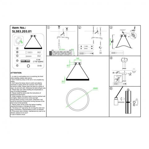 ST Luce Подвесной светильник ST-Luce Cherio SL383.203.01