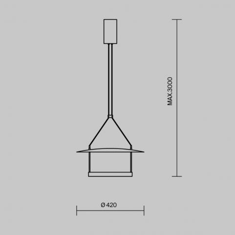 Подвесной светильник Maytoni Ambience MOD280PL-L23B3K