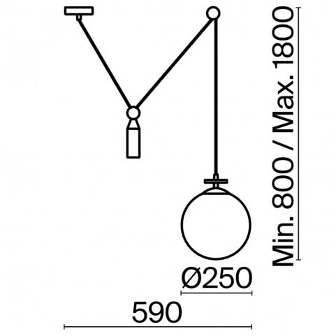 Подвесной светильник Freya Impulse FR5221PL-01BS