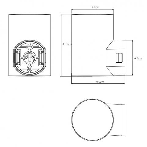 Настенный уличный светильник Arte Lamp Alcyone  A6109AL-1BK