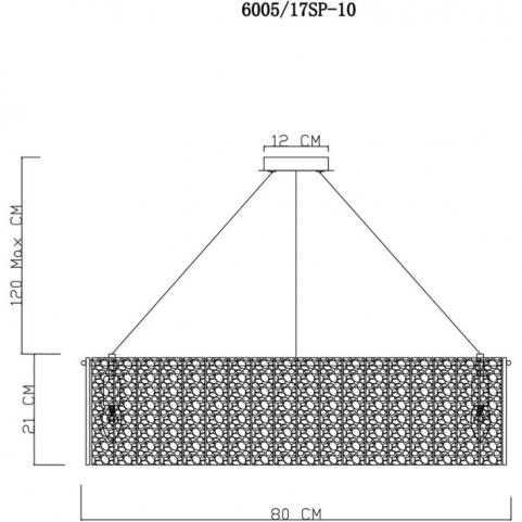 Светильник подвесной Divinare Felis 6005/17 SP-10