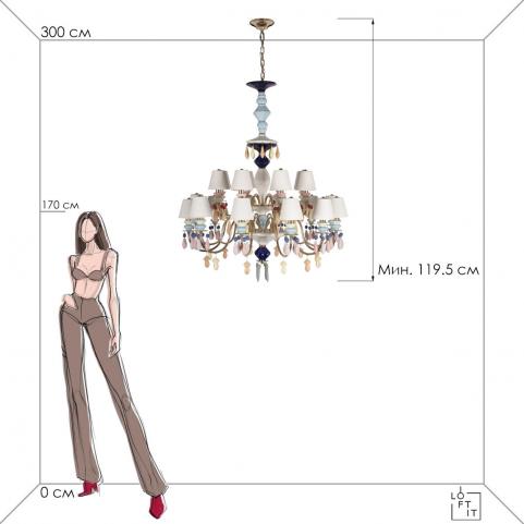 Подвесной светильник Loft IT Grace 10203/12+8 Mult