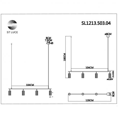 ST Luce Подвесной светильник ST-Luce Kendo SL1213.503.04