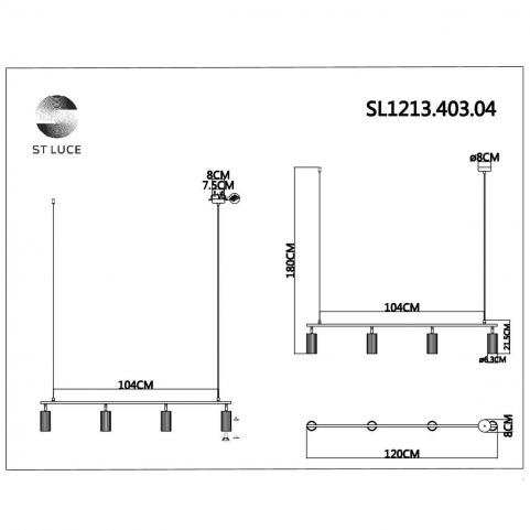 ST Luce Подвесной светильник ST-Luce Kendo SL1213.403.04