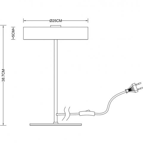 Настольный светильник Arte Lamp Elnath A5038LT-3BK
