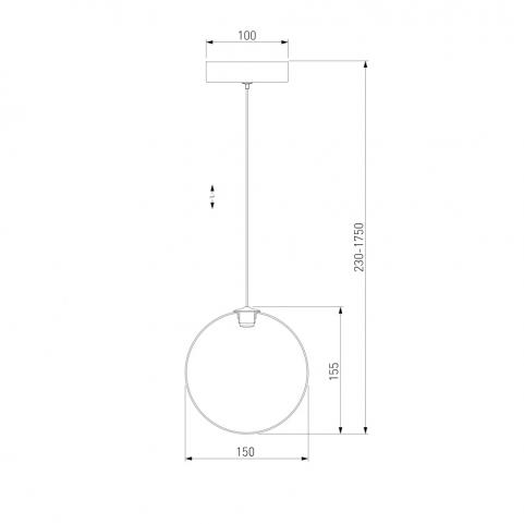 Подвесной светильник Eurosvet Wonder 50231/1 LED янтарный
