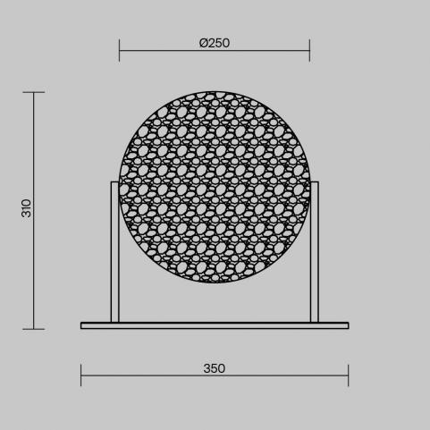 Настольный светильник Maytoni  Mangata MOD387TL-L8CH3K