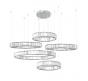 Подвесной светильник Loft IT Crystal ring 10135/5 Chrome