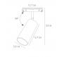 Магнитный трековый светильник Arte Lamp Linea 4000К A4661PL-1SG
