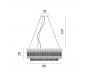 Светильник подвесной Divinare Brillante 6813/17 LM-10