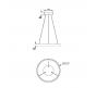 Подвесной светильник Maytoni Rim  MOD058PL-L22BSK