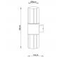 Настенный уличный светильник Arte Lamp Seginus A6515AL-2BK