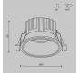 Точечный светильник Maytoni Technical Downlight 3000K Round DL058-12W3K-W