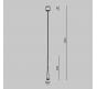 Трековый подвесной светильник Maytoni Technical Elasity 3000K Waist TR167-1-7W3K-M-B