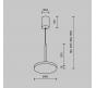 Подвесной светильник Maytoni Technical Plato P076PL-L12W3K-BS
