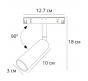 Магнитный трековый светильник Arte Lamp Linea 3000К A4670PL-1BK